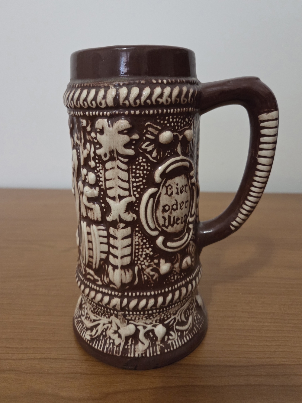 Vintage German-style Ceramic Beer Stein